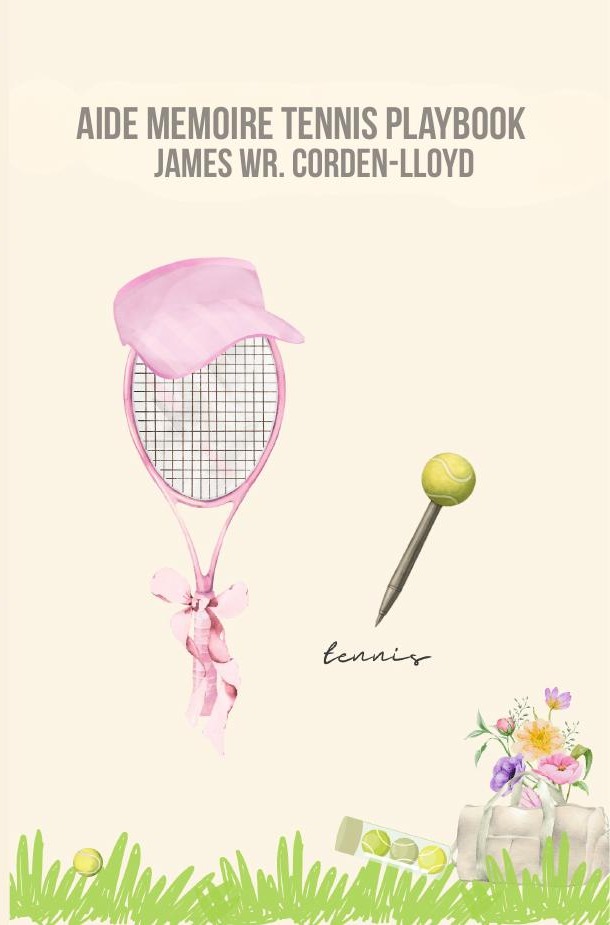 Aide Mémoire Tennis Playbook, pink female edition front cover